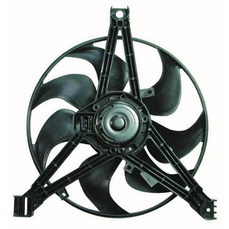 Go-Parts OE Replacement for 1997 - 1998 Pontiac Grand Prix Engine / Radiator Cooling Fan Assembly - Left (Driver) Side - (3.8L V6 Naturally Aspirated) Performance GM3115118 Replacement For