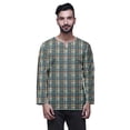 thumbnail image 1 of Atasi Printed Keyhole Nack Short Kurta Men ShirtWith Long Sleeves For Men, 1 of 1