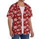 thumbnail image 2 of Fotbe Ho-Ho-Ho Camisa Estampada de Manga Corta para Hombre, Casual de Verano, Estilo Playero, Sin Arrugas-3X-Large, 2 of 5