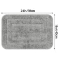thumbnail image 6 of NOMADIC NOOK Soft Absorbent Bath Mats 2 Pcs Plush Shaggy Bathroom Rugs Dark Gray 16" x 24", 6 of 6