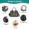 thumbnail image 3 of FORMRS Insulated Lunch Bag Unisex Large Capacity with Shoulder Strap, Green Christmas Candy Canes, 3 of 6