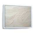 thumbnail image 2 of Designart "Contemporary Beige Beach Sand Allure I" Coastal Beach Sand Floater Framed Canvas Prints, 2 of 5