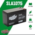 thumbnail image 3 of Batería Interstate Batteries 12V 8Ah SLA1075 recargable, 3 of 6