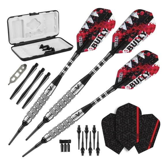 Viper Bully 80% Tungsten Professional Soft Tip Dart Set, 18 Grams