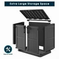 thumbnail image 4 of Bifanuo Outdoor Resin Storage Shed 34 Cu.ft Garden Storage Extra Large Capacity Weather Resistant Storage Box, Lockable Resin Waterproof Shed for Bike, Lawnmowe, Garden Tools, 4 of 6