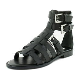 Steve Madden Camaron Black Patent Ankle Strap Squared Open Toe