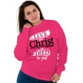 thumbnail image 4 of Christ He Died For You Sweatshirt for Men or Women Brisco Brands S, 4 of 6