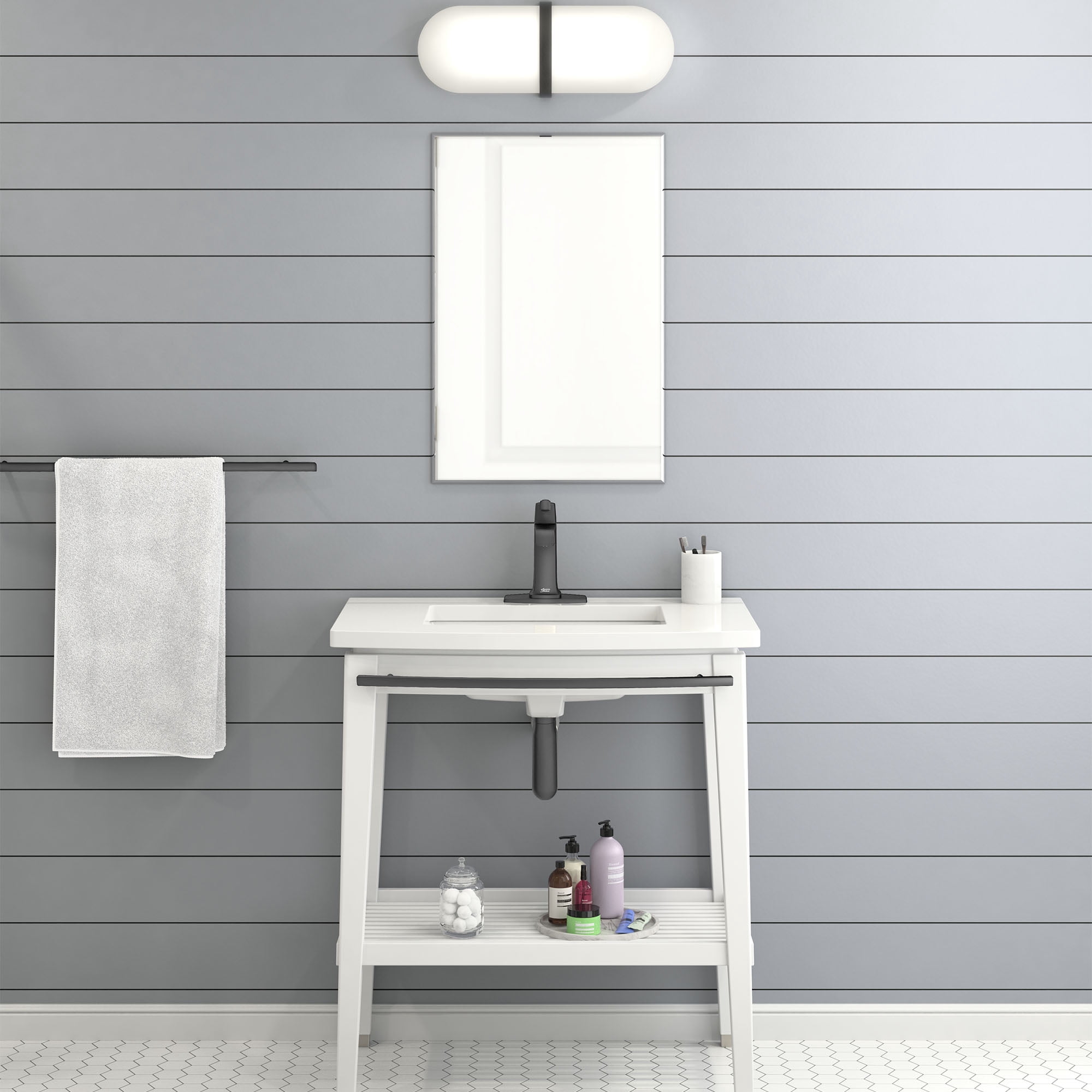 American Standard 7353101.GN0 Townsend 1.2 GPM Single Hole Bathroom Faucet - Brushed Cool