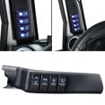 thumbnail image 3 of Bleu un Kit de Panneau de Commutation Pilier 4 LED Pod Main Gauche pour pour Wrangler 11-18 JK, 3 of 6