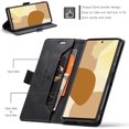 thumbnail image 3 of Wallet Case for Google Pixel 6,Magnetic Protect PU Leather Flip Case with Card Holders RFID Blocking Kickstand Shockproof Protection Case for Google Pixel 6 2021 (Black), 3 of 8