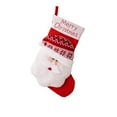 thumbnail image 2 of 1 PC Christmas Stocking 17" Large 3D Santa Claus Christmas Stocking for Holiday Party Decor Gift, 2 of 6