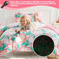 thumbnail image 6 of CLD COLLECTIONS Twin Girls 5-Piece Bed in a Bag, Glow in the Dark Kids Comforter Bedding with Sheet Set, 6 of 8