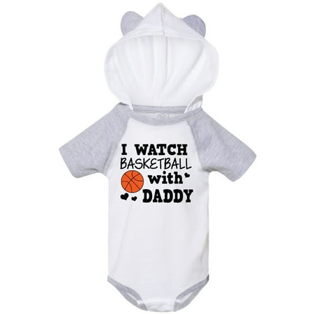 

Inktastic I Watch Basketball with Daddy Gift Baby Boy Bodysuit