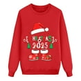thumbnail image 5 of TTUHYWXI Matching Family Christmas Sweatshirts, Xmas Ugly Funny Jumper Long Sleeve Holiday Pullover Tops for Mom Dad Clothes (Red-Mom, XXL), 5 of 5