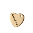 thumbnail image 1 of Nuevos y hermosos accesorios de bricolaje de moda, colgante de corazón con la palabra "Abuela" (oro), 1 of 1