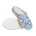 thumbnail image 3 of Fotbe Gnome On A Watermelon Mattress In The Pool Pattern Women's Fuzzy Curly Fur Memory Foam Loafer Slippers Indoor Outdoor Slippers Winter Home Shoes-46/47, 3 of 7