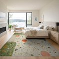thumbnail image 3 of ODIKA 9'x12' Washable Area Rug Geometric Mid Century Abstract Terrazzo Speckle Boho Hallway for Dining Room, Basement, Large Office, Non-Slip Chair-Friendly, 3 of 7