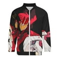 thumbnail image 4 of Hazbin Hotel Fashion Jacket Mens Windbreaker Coat Lightweight Zipper Clothes Streetwear Bomber Outerwear Jackets, 4 of 7