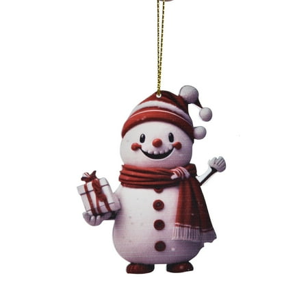 

Christmas Deal Cartoon Christmas Snowman Car Hanging Home Tree Pendant Christmas Tree Pendant Home Decoration Window Wall Hanging Living Room Decoration Home Decoration 1piece