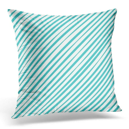 Gray Diagonal Stripes ECCOT Black Abstract Geometric Aqua Pattern Diagonal Lines Straight Stripes Gray Artistic Pillowcase Pillow Cover Cushion Case 18x18 inch ()