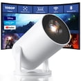 thumbnail image 1 of Mini proyector ClokoWe WiFi Bluetooth 1080P con corrección trapezoidal automática, 1 of 7