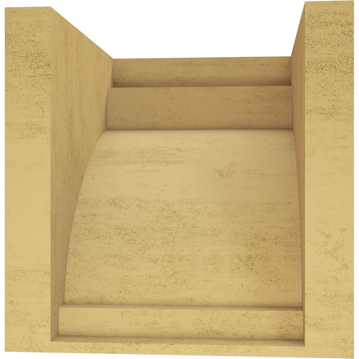 12"W x 12"D x 12"H Wide Rivera Rough Cedar Woodgrain TimberThane Corbel, Primed Tan