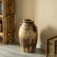 thumbnail image 6 of 23-Inch Brown Antique-Inspired Fiberglass Tall Floor Vase - Farmhouse Boho Decor for Living Rooms, Entryway Tables, and Wedding Tables - The Perfect Table Centerpiece for Parties, and Special Events, 6 of 8