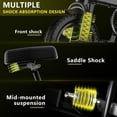 thumbnail image 3 of Electric Folding Bike for Teenager and Adults, 12AH Removable Battery 14" Electric Bike 500W Motor, 20+ Miles Range, Mini Ebike for City Commuter, UL2849, 3 of 8