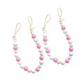 thumbnail image 1 of justharion Ensemble de 2 Tiebacks de Rideau de Perles de Bois Boho Rideaux Retenue Rose, 1 of 8