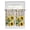Yellow, variant on Tier Curtains 45 Inches Long, Sunflowers Window Treatment Curtain Drapes, Botanical Floral Farmhouse Retro Wood Grain Small Curtain Drapes for Bathroom Laundry Room, 27.5"x45", 2 Panels