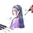 thumbnail image 2 of dtail Pinceau, Ensemble De 1 Pice Les 11 Peinture Pinceaux Pour Acrylique Huile Aquarelle Nail Art Pinceau De Dtail Ensemble, 2 of 5