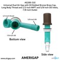 thumbnail image 3 of Universal Dual Air Gap with Oil Rubbed Bronze Brass Cap and Long Body Thread with 1/2-inch MIPT and 5/8-inch OD Inlets and 7/8-inch OD Outlet (AG200-310, AG200-X10, AMERIGAP), 3 of 9