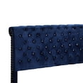 thumbnail image 4 of Contemporary Home Living Button Tufted Velvet Upholstered Full Panel Bed - 82" - Blue, 4 of 4