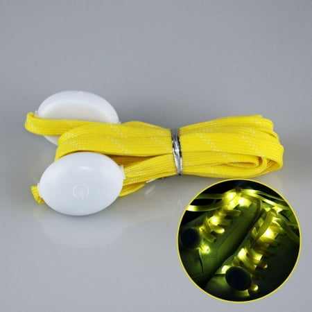 

Christmas Sale! 1 Pair LED Light Shoelaces Luminous Flashing Glowing Shoestrings with 3 Light Modes for Night Sports