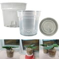 thumbnail image 3 of Growth Technology Clear Orchid Pots and Saucers - Superior Quality for Optimal, 3 of 5