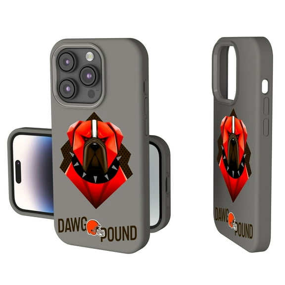 Keyscaper Gray Cleveland Browns 2024 Illustrated Limited Edition Soft Touch iPhone Case