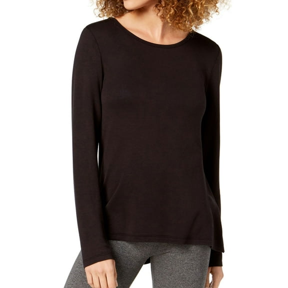 Ideology Womens Cutout Pullover Blouse, Black, X-Large