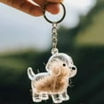thumbnail image 3 of Sylvtty Dog Hair Collector Keychain Dog Shape Charm Keychain Memorial Storage Box Transparent Pet Fur Keepsake Capsule Memorial Gift for Pet Lovers, 3 of 6