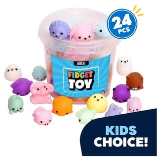 BUTORY 36Pcs Mochi Squishy Toys Mini Stuff for Kids Small Animals Fidget  Toys Christmas Gift with Clear Box Mini Kawaii squishies Mochi Stress  Reliever Anxiety Toys 