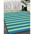 thumbnail image 3 of Ahgly Company Machine Washable Indoor Rectangle Transitional Blue Area Rugs, 8' x 10', 3 of 7