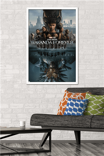 Marvel Black Panther: Wakanda Forever - One Sheet Wall Poster, 22.375" x 34" Framed