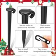 thumbnail image 3 of 48 Pieces Inflatable Stakes and Tethers Plastic Stake 7 Inch Nylon Ropes with Hook Inflatable Spike Replacement Yard Inflatable Accessories Gardening Peg Tent Stake Christmas Decor for Garden Lawn, 3 of 6