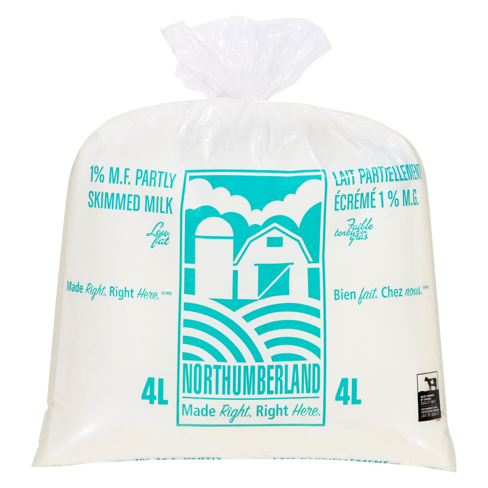 Lait partiellement écrémé 1 % Northumberland 4 L en sac