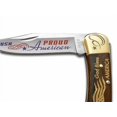 thumbnail image 2 of Buck 110 Folding Hunter Knife Proud American Ebony Wood 1/250 420HC Stainless  Cuchillo, 2 of 4