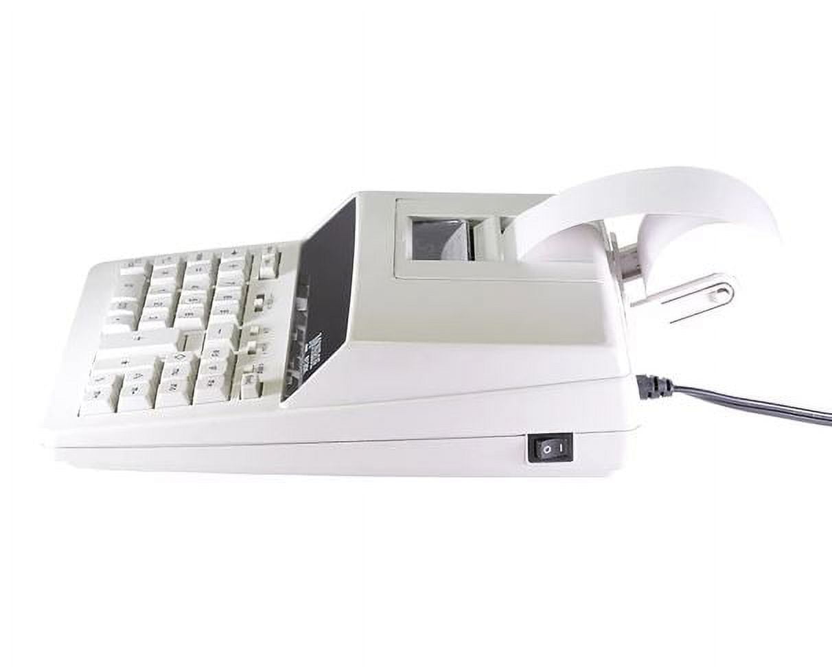 Monroe Systems for Business 6120X Genuine Monroe 12-Digit Print/Display Business Medium-Duty Calculator, Ivory