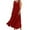 Red, variant on Diufon Linen Dresses for Women Summer Round Neck Sleeveless Dress Solid Color Lounge Dress with Pockets