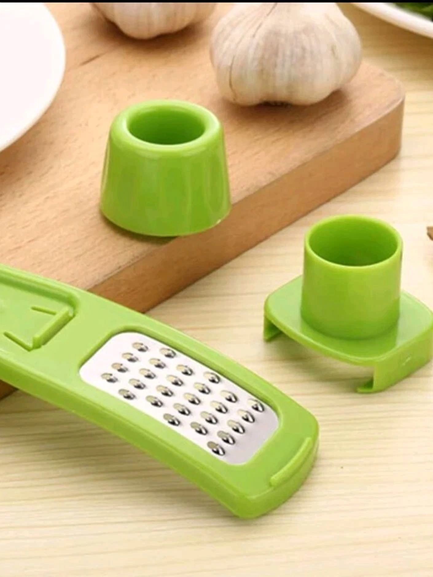 CRESTIN- 2Pc Multifunctional Garlic Maker, Ginger Grinder, Household Kitchen