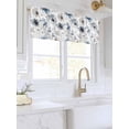 thumbnail image 3 of Valances for Windows Spring Floral Rod Pocket Cafe Window Treatments Valance Curtains for Kitchen Bathroom Laundry Basement Windows 54"x18", 3 of 9