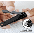 thumbnail image 6 of Odysey Professional Nail Clipper Set, Black, 3 Piece, with Toenail, Small Nail, Oblique Edge Clippers for Manicure, Pedicure. The Best Gift Nail Clippers for Men and Women, 6 of 7
