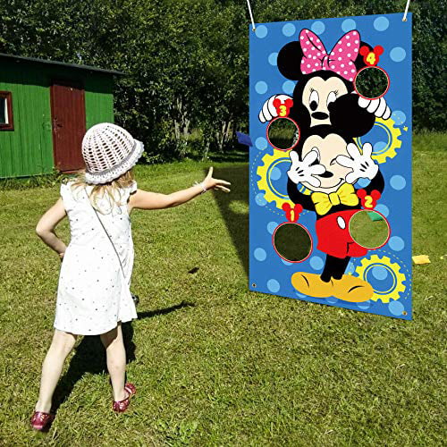 Colored Minnie Inflatable Bean Bag Toss For Indoor Outdoor Game 